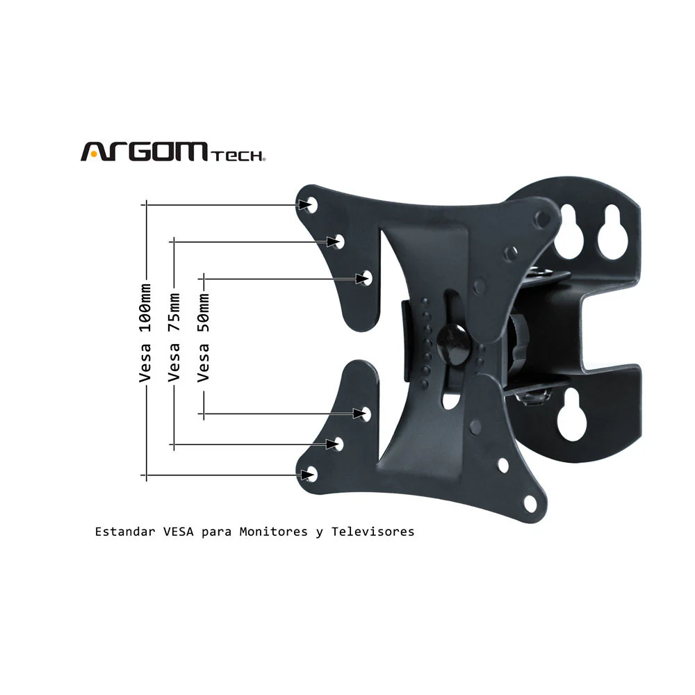 BRACKET ARGOM TV 13"- 29" FLAT PANEL WALL MOUNT FULL MOTION (ARG-BR-0501) - Imagen 2