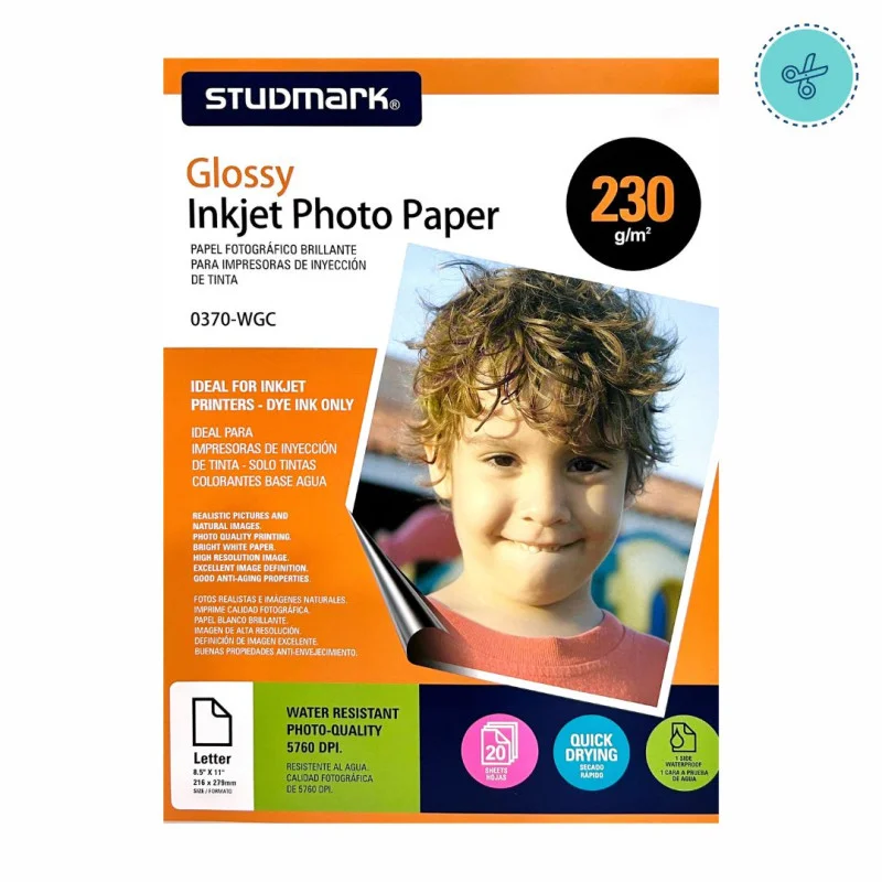PAPEL FOTOGRAFICO 230GRS 0370-WGC STUDMARK