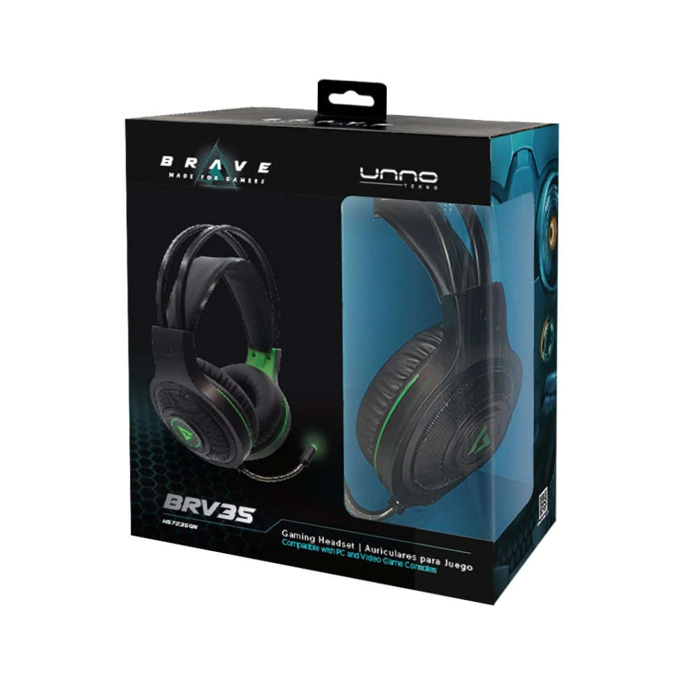 BRAVE BRV35 - AURICULARES DE 3,5 MM PARA JUEGOS HS7235GN