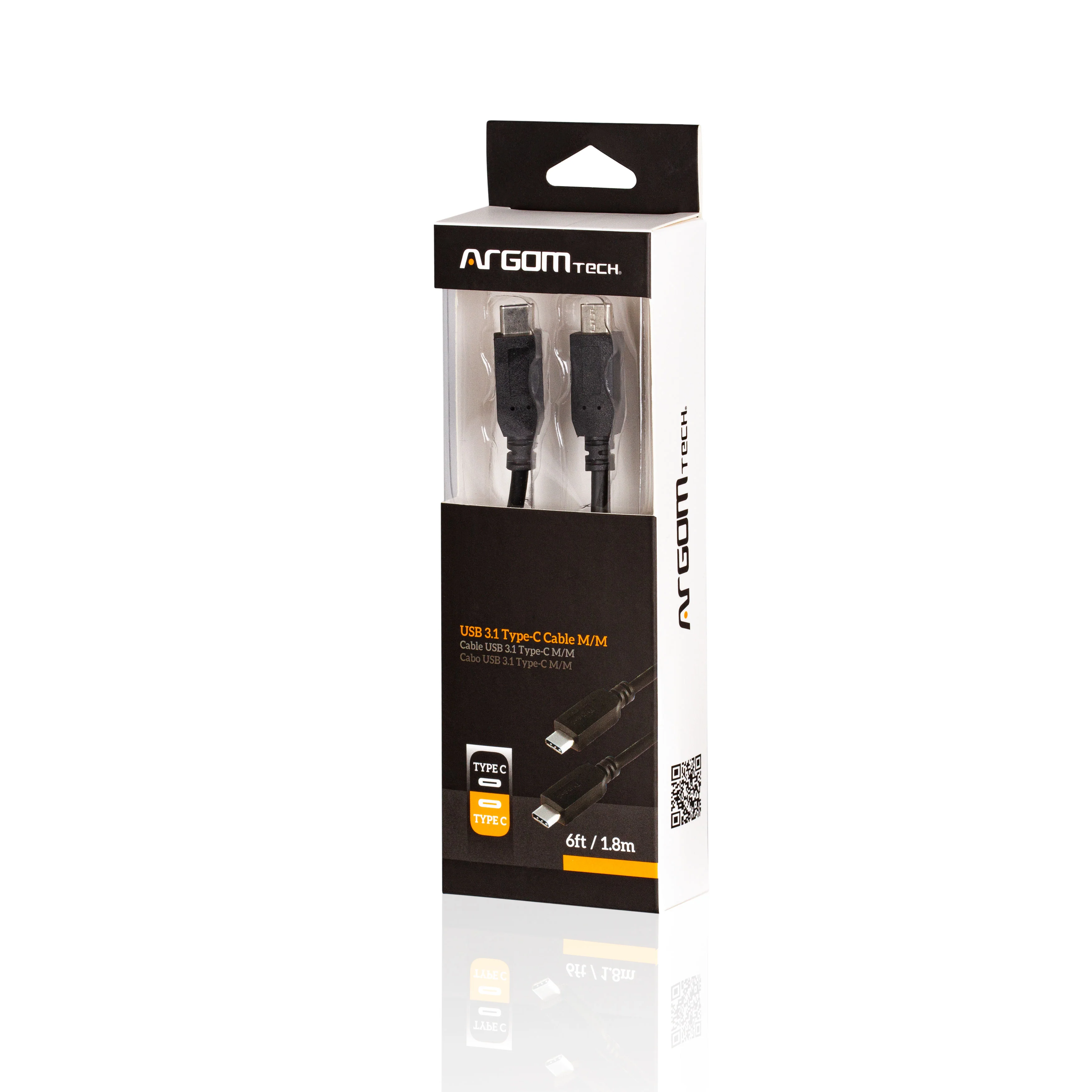 Cable USB 3.1 Tipo-C M/M 6 pies/1,8 m ARGOM
