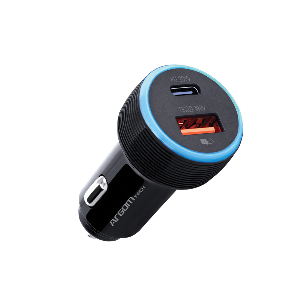 Cargador de coche Force C1 38 W PD Tipo-C + USB - Imagen 2