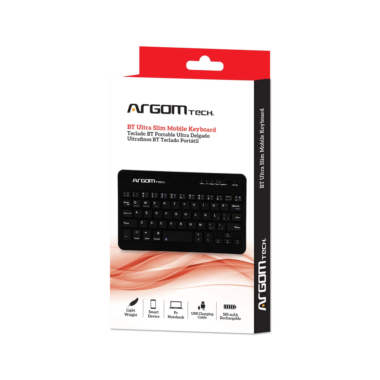 Teclado inalámbrico móvil ultradelgado BT ARGOM