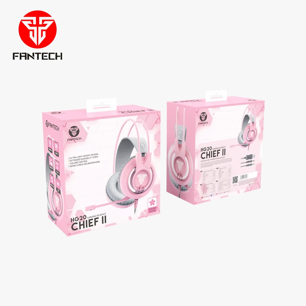 Fantech HG20 Chief II Rosado RGB – Audífonos Gamer con Micrófono - Imagen 2