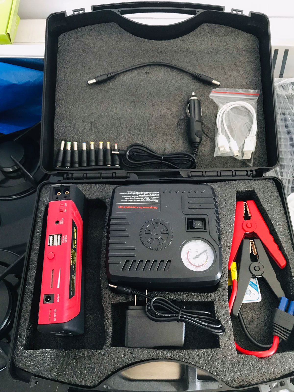 Jumper Starter + Compresor de Aire 68,800 mAh (Modelo SB-01) - Imagen 2