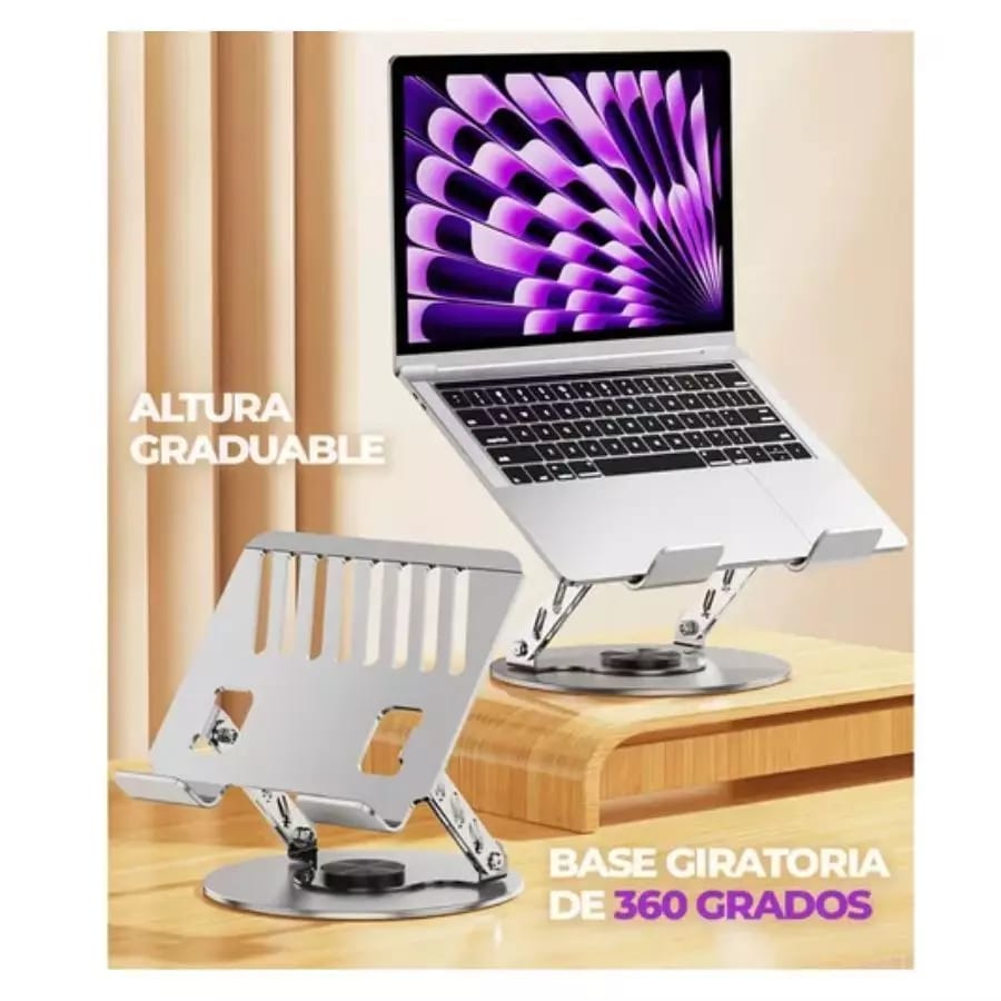 Soporte Para Laptop Tableta Base Portátil Ajustable 360
