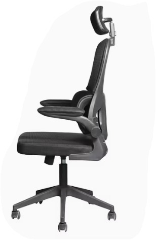 Silla de oficina con soporte lumbar y reposa cabeza - Imagen 3