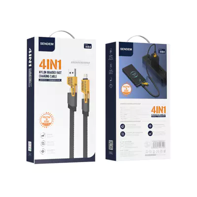 CABLE DE CARGA SENDEM M84 4IN1 27W+65W 